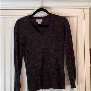 Black/grey marble v-neck sweater!